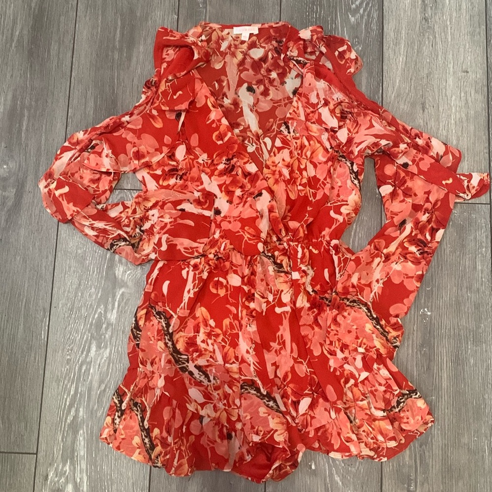 Floral Shorts Jumpsuit